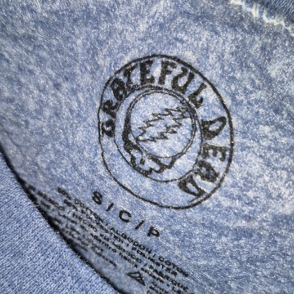 Grateful Dead Blue Tie-Dye Kids Sweatshirt - Picture 3 of 4